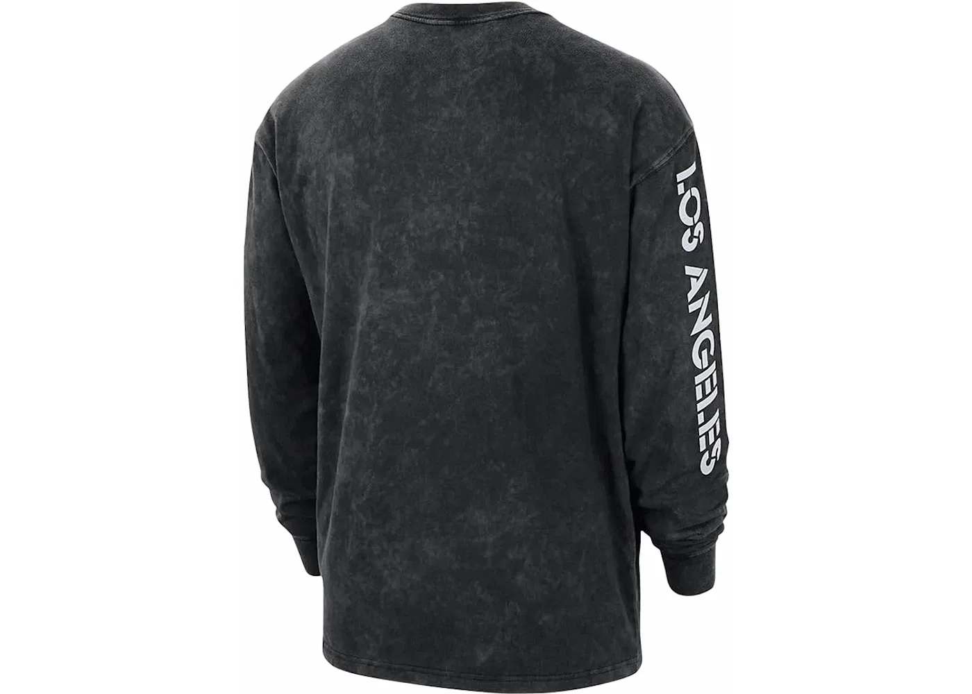 Мужская футболка с длинным рукавом Jordan NBA Los Angeles Lakers Max 90 Courtside L/S T-shirt Black — фото 2