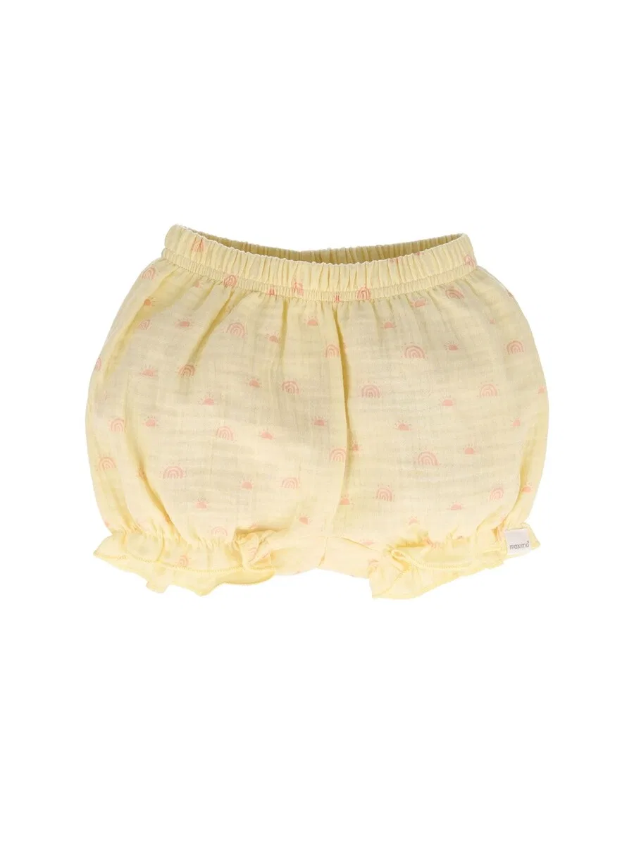 Брюки MAXIMO Regular Pants 'GOTS BABY GIRL-Pumphose Musselinstoff' желтого цвета