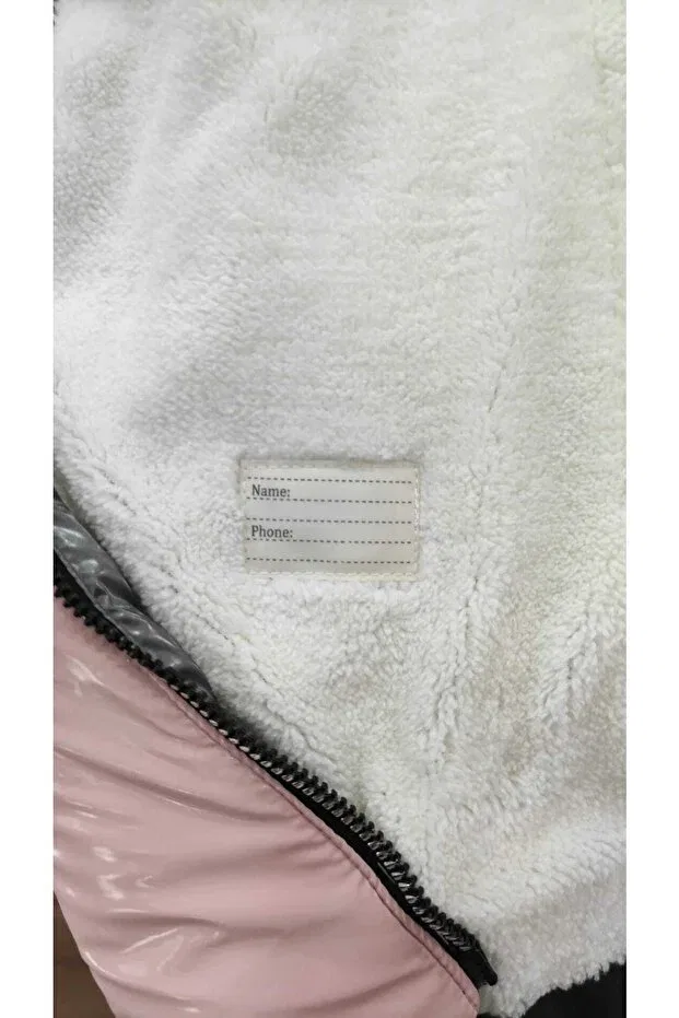 Детское пальто для девочек с капюшоном из флиса Midimod Gold, Pink — фото 4