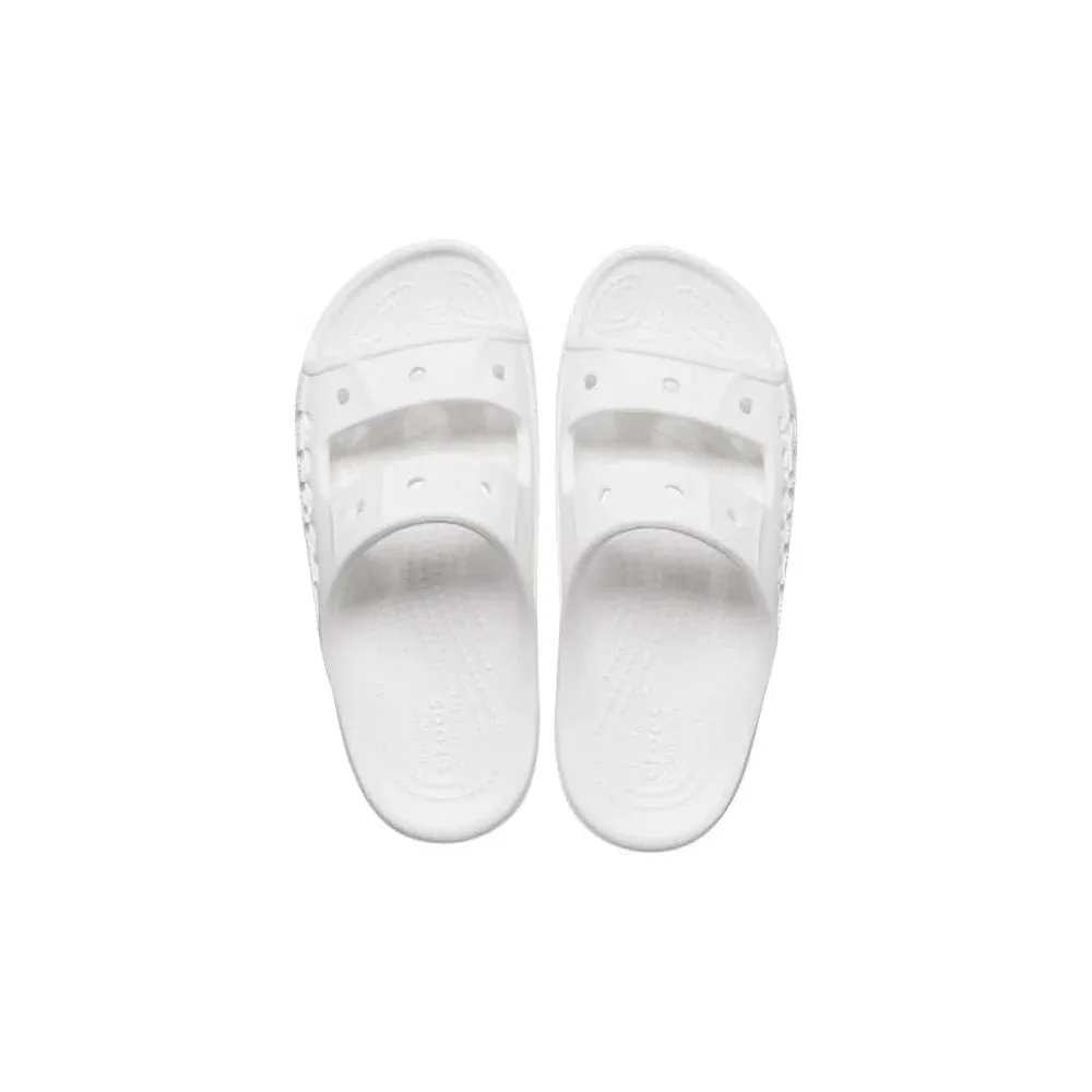 Детские сандалии-слайды с двумя ремешками Crocs, Baya White — фото 2