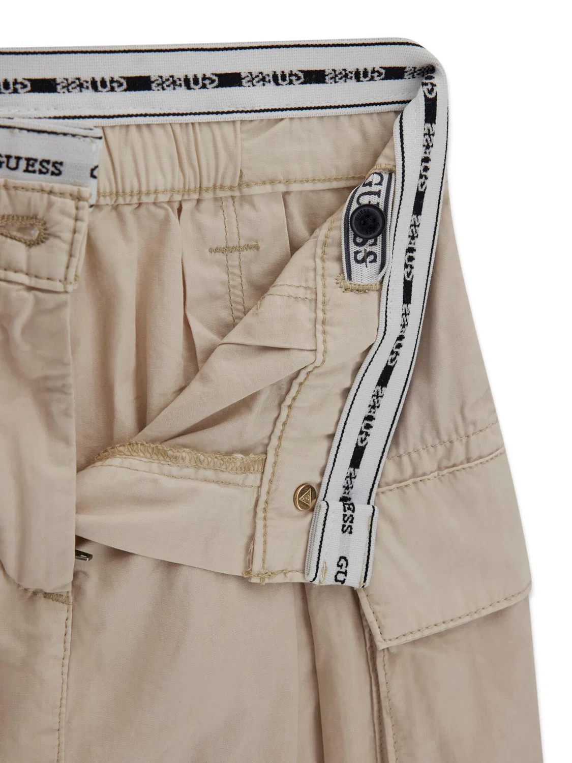 Юбка стандартного кроя для девочки Guess, светло-бежевый — фото 3