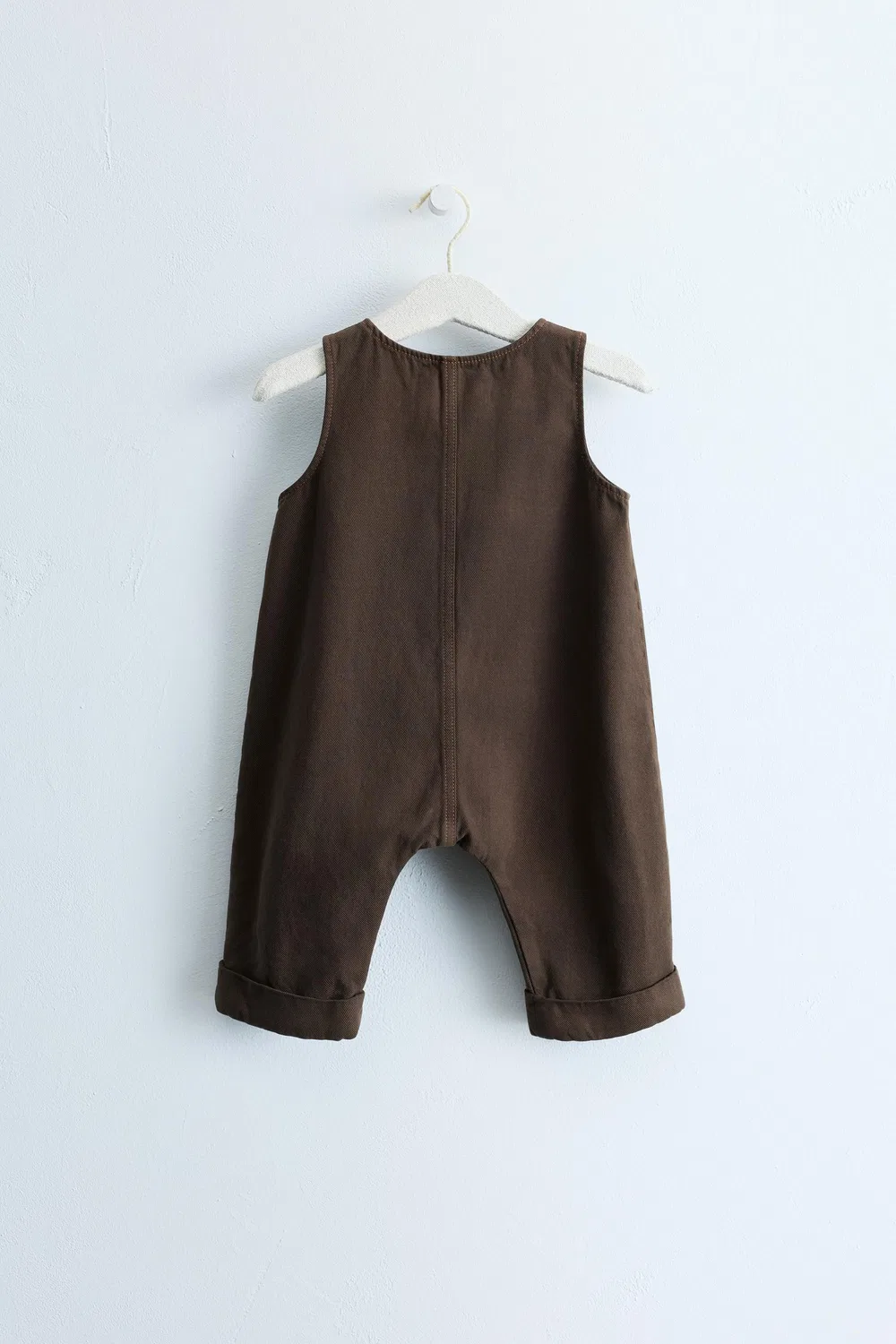 ZARA TIMELESS - Простой комбинезон из твила, Dark brown — фото 2