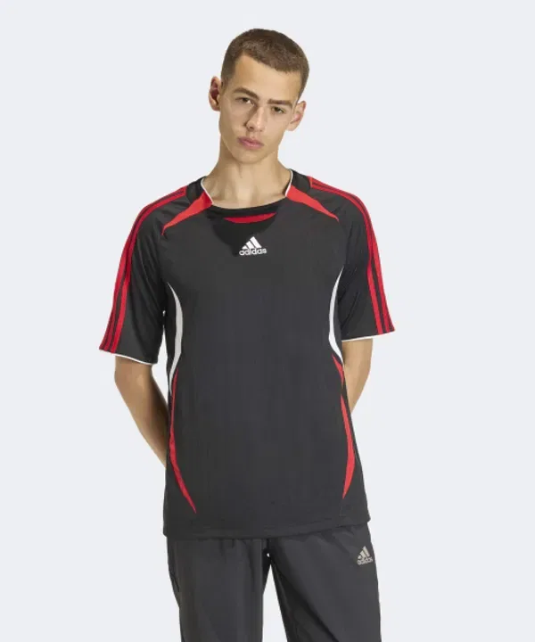 Футболка Teamgeist, черно-красная, Adidas