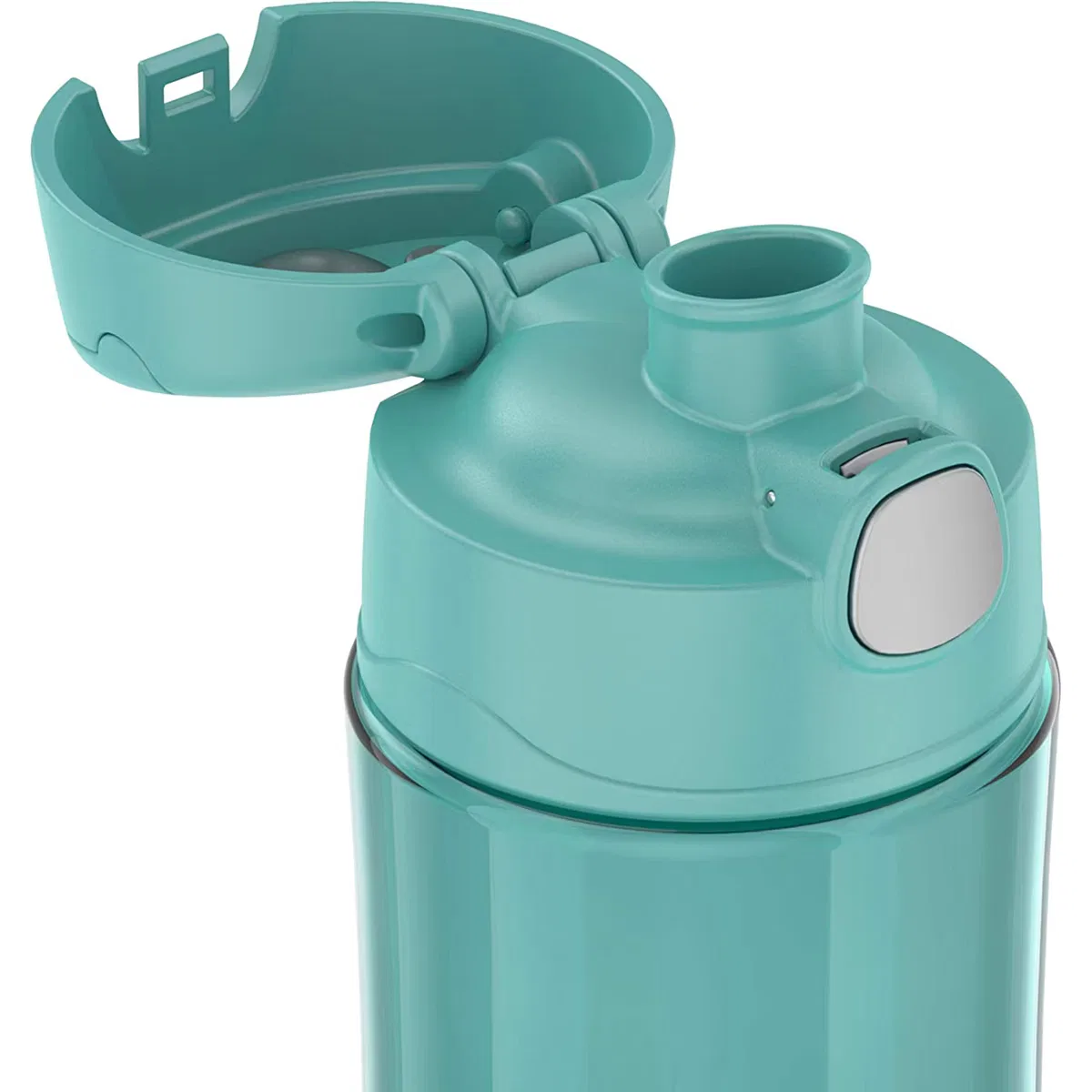 Детская бутылка для воды 470 мл с трубочкой и ручкой Funtainer Thermos, Aqua — фото 4