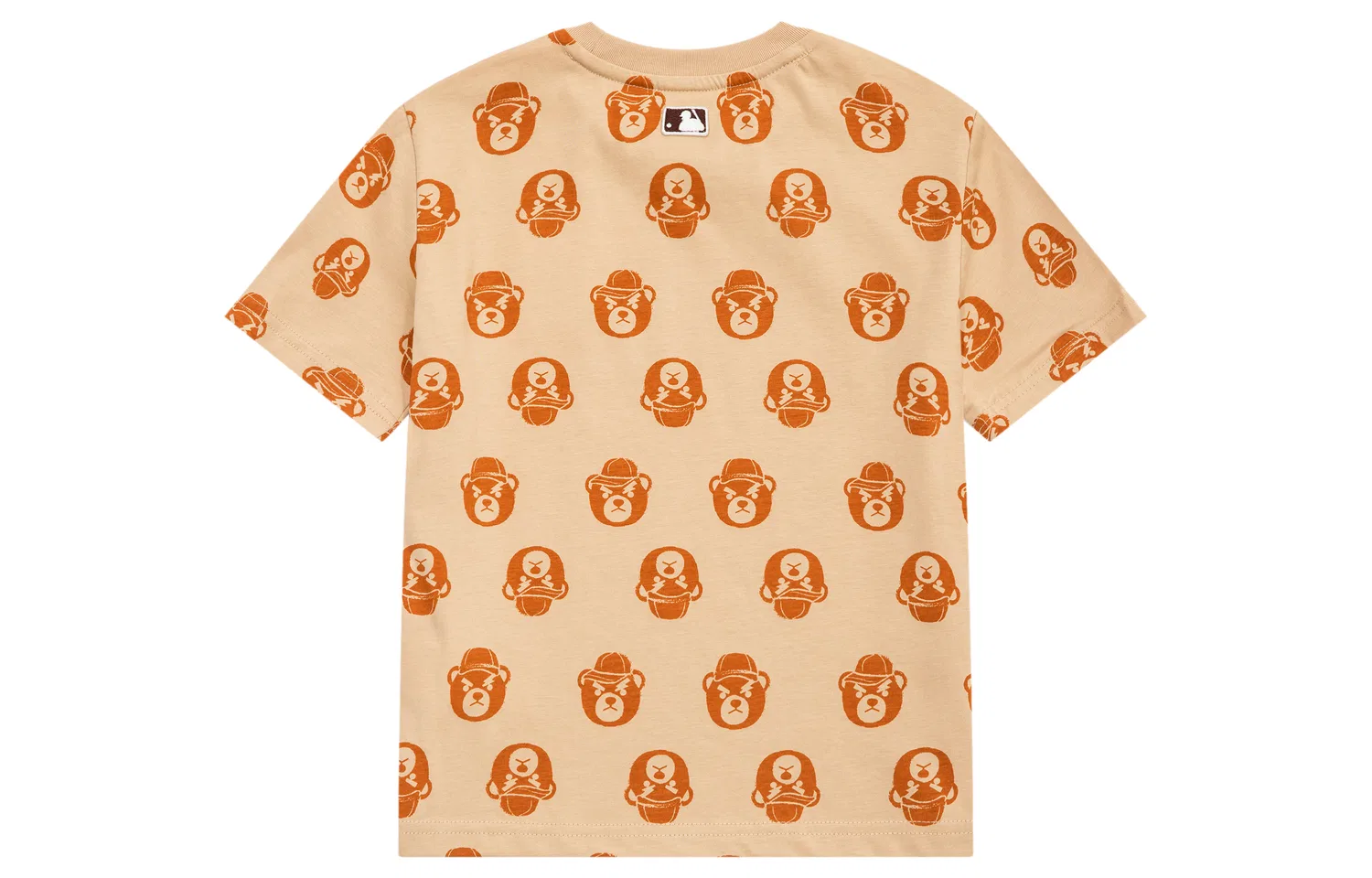 Детская футболка MLB с круглым вырезом, Light Brown — фото 2
