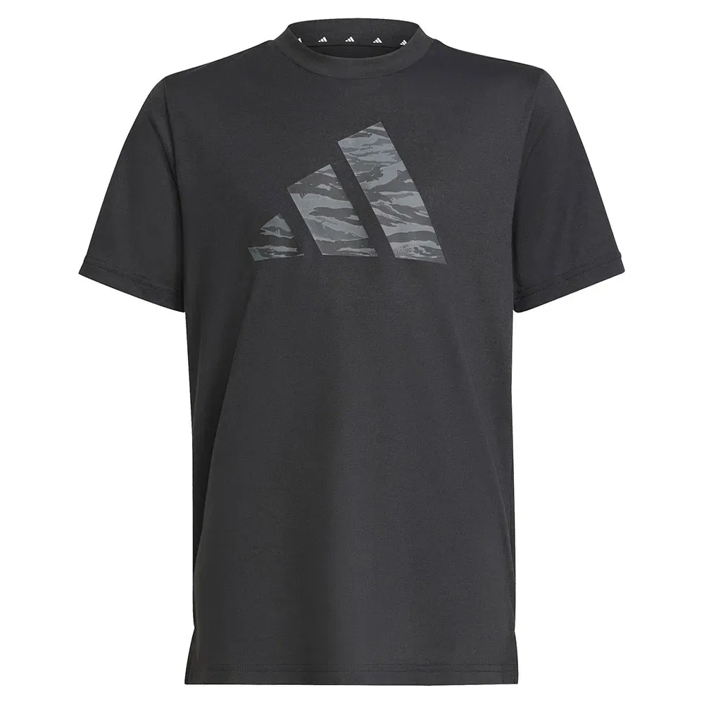 Футболка с коротким рукавом камуфляжный принт Adidas, черный — фото 3