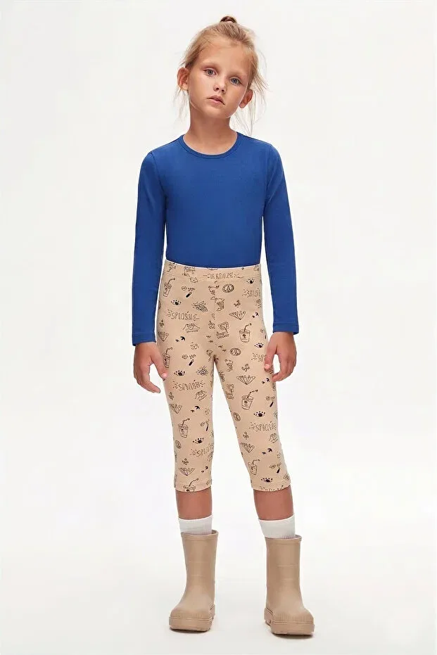 Детские шорты для девочек с принтом Capri Lovetti, Patterned
