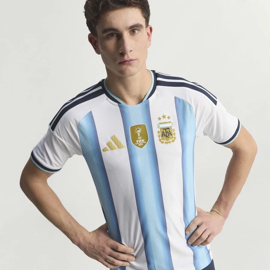 Футболка ADIDAS PERFORMANCE Performance Shirt 'Argentina 26 Home Authentic' белого цвета — фото 4