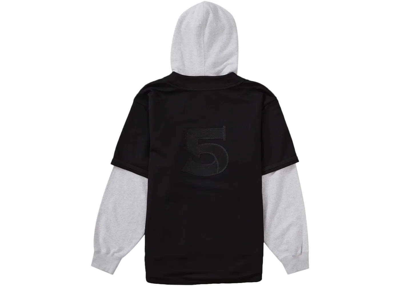 Мужская худи с капюшоном и принтом Supreme Hooded Sweatshirt, Black — фото 2