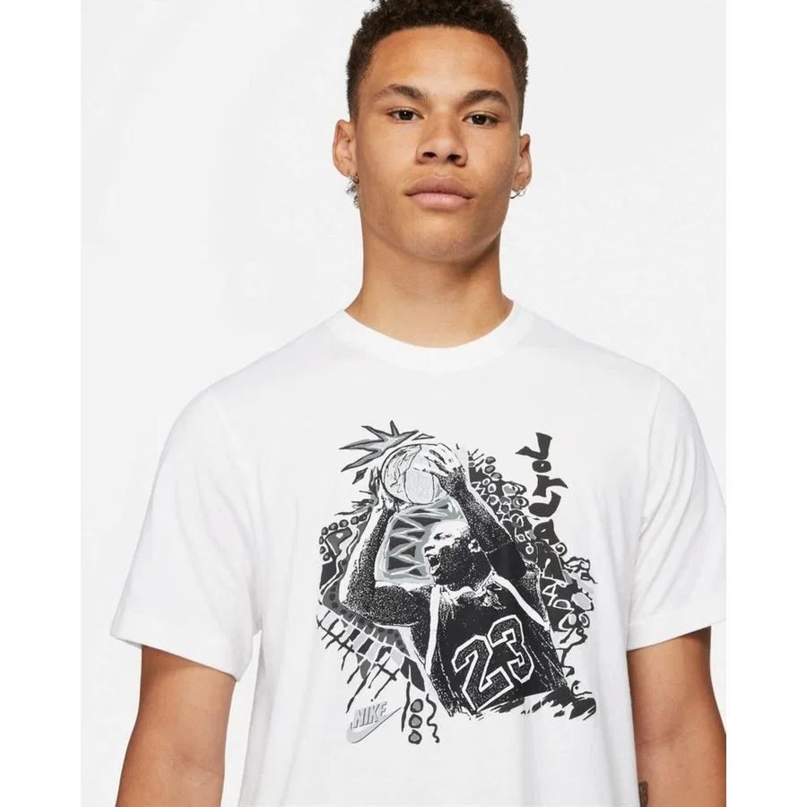 Футболка с коротким рукавом с принтом Jordan Vintage Graphic Nike, Белый