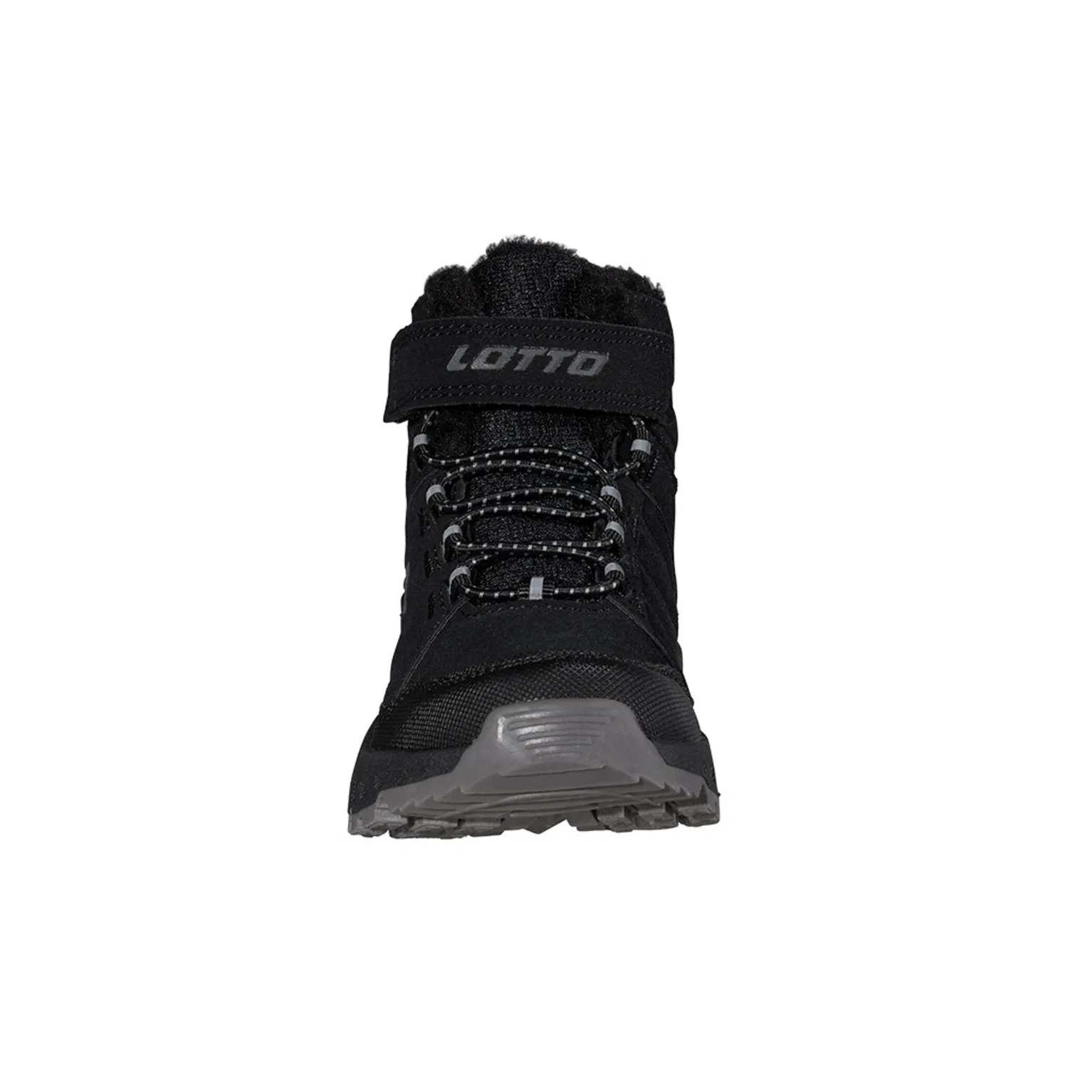 Детские зимние ботинки с рефлективными деталями Lotto, Black-Grey — фото 3