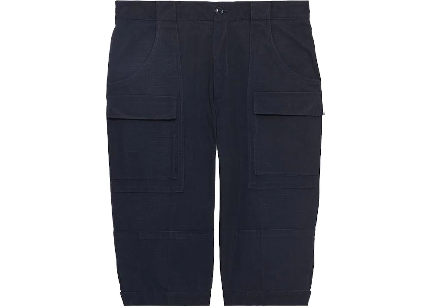 Мужские штаны капроновые укороченные Gucci x The North Face, Navy