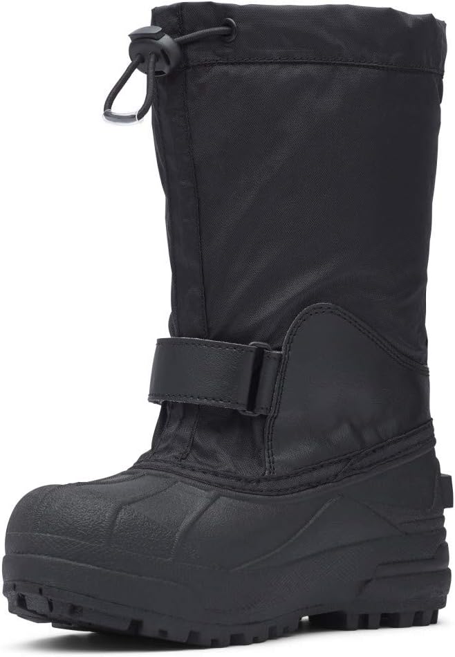 Columbia unisex-child Powderbug FortySnow ботинки, Black/Orange Blast — фото 2