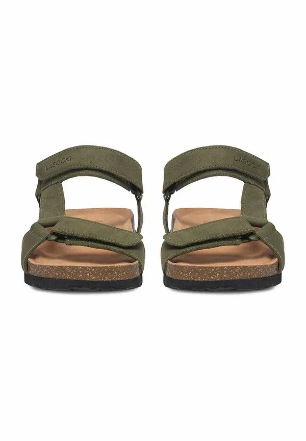 Сандалии кожаные Sandals boy Lasocki Young, Khaki, хаки — фото 4