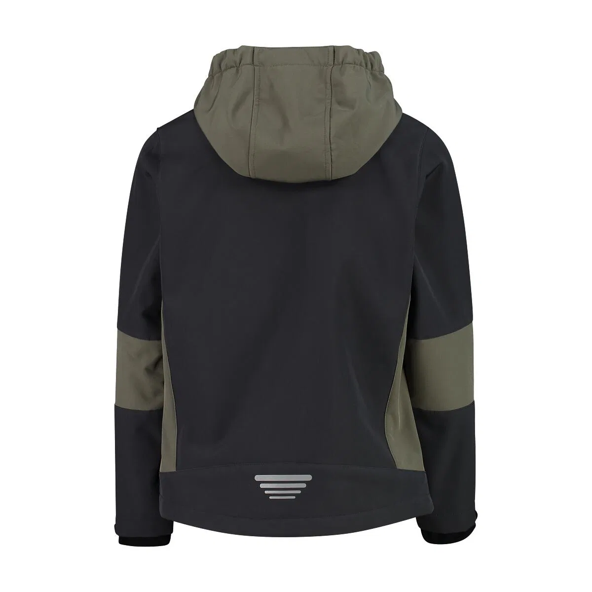 Детская софтшелл-куртка для мальчиков с капюшоном Fix Hood Cmp, Grau Schwarz — фото 2
