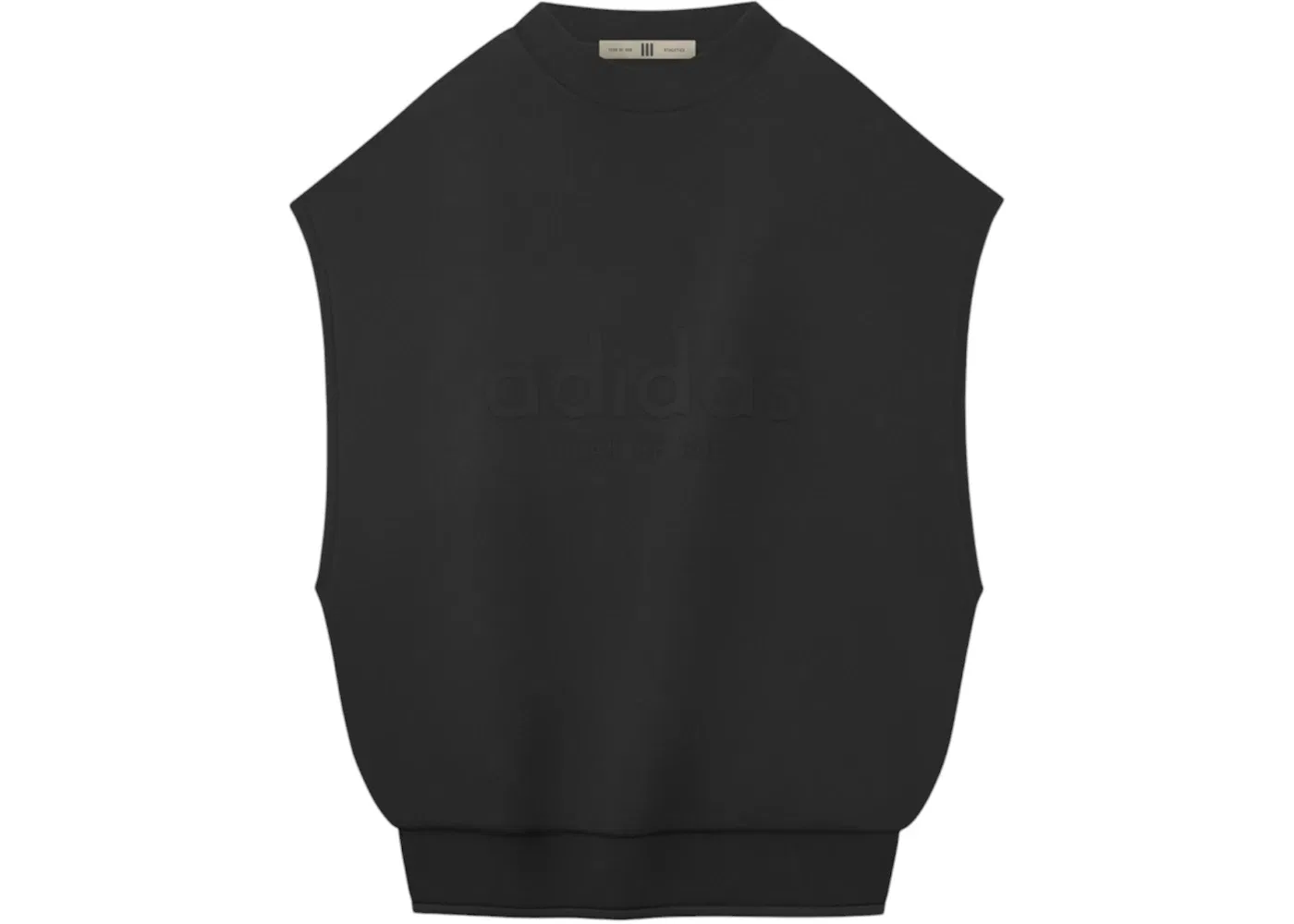 Мужской мускул-свитшот с принтом Fear of God Athletics Adidas, Black