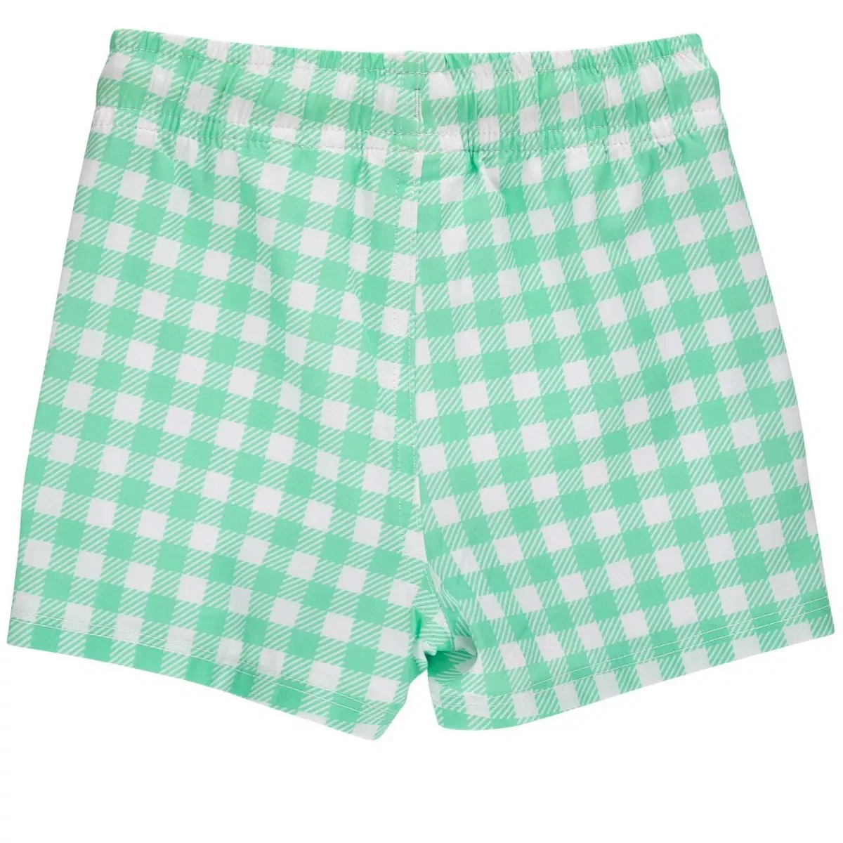 Детские плавки из стрейч-гингема с принтом RuggedButts, Spring Green Gingham — фото 2