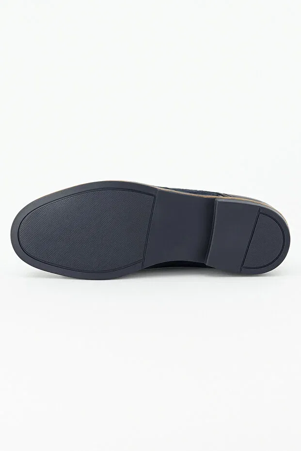 Детские туфли для мальчиков замшевые Sirri, Navy Blue — фото 4