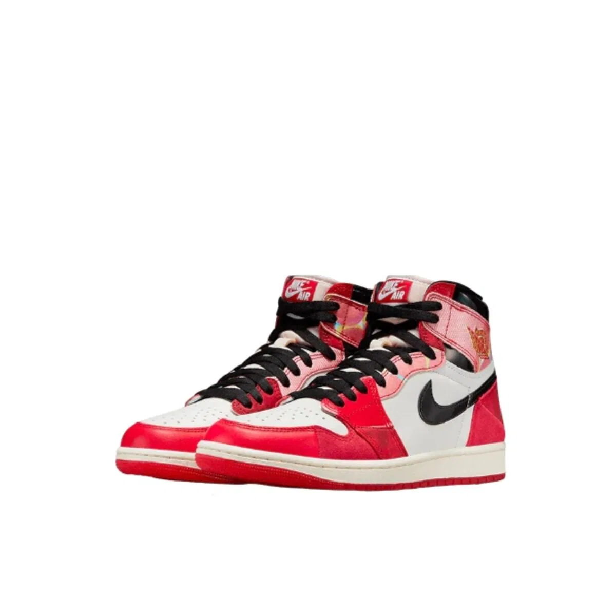 Детские кроссовки с принтом Air Jordan 1 High OG Spider-Man Across the Spider-Verse, Jordan, Цвет Weiss