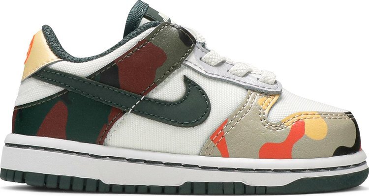 

Кроссовки Nike Dunk Low SE TD 'Sail Multi-Camo', многоцветный