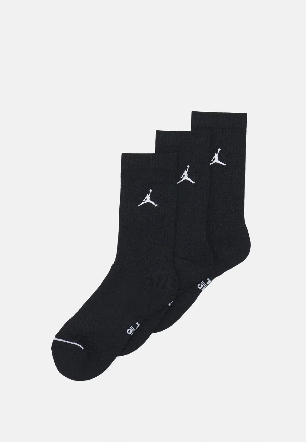 Повседневные спортивные носки Cush Crew унисекс, комплект из 3 пар Jordan, Black/White