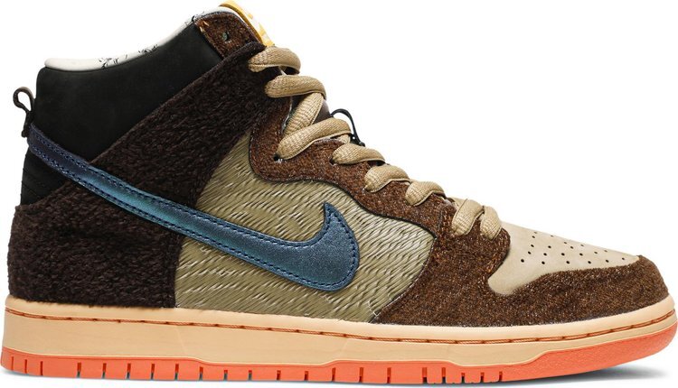 

Кроссовки Nike Concepts x Dunk High Pro SB 'TurDUNKen' Special Box, коричневый