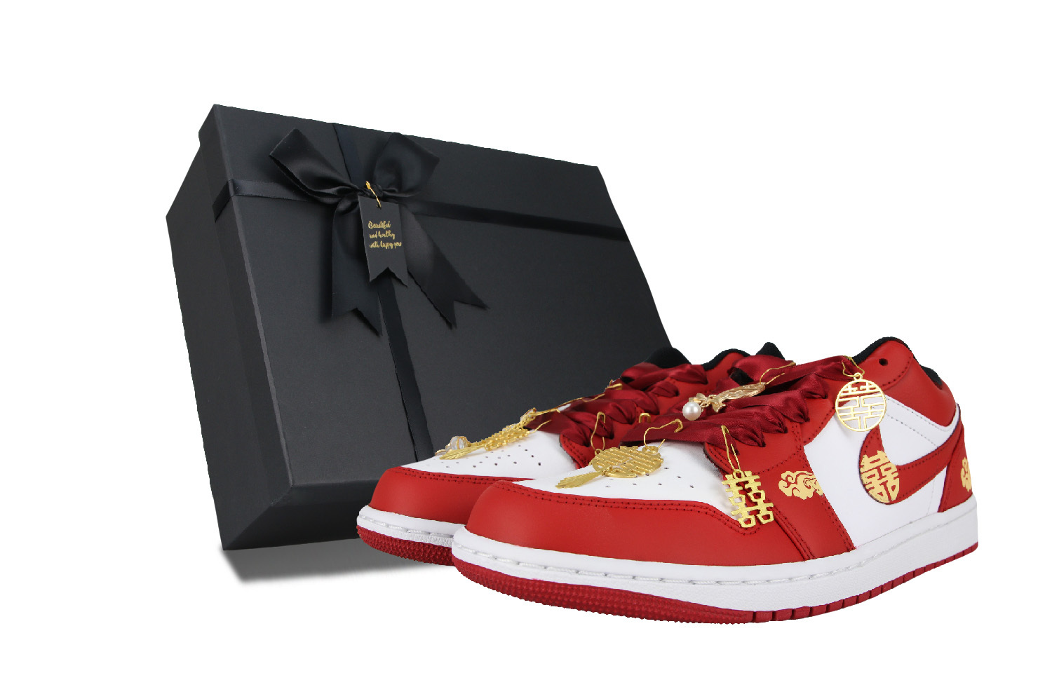 

Кроссовки Vintage Jordan Air Jordan 1, красный/белый