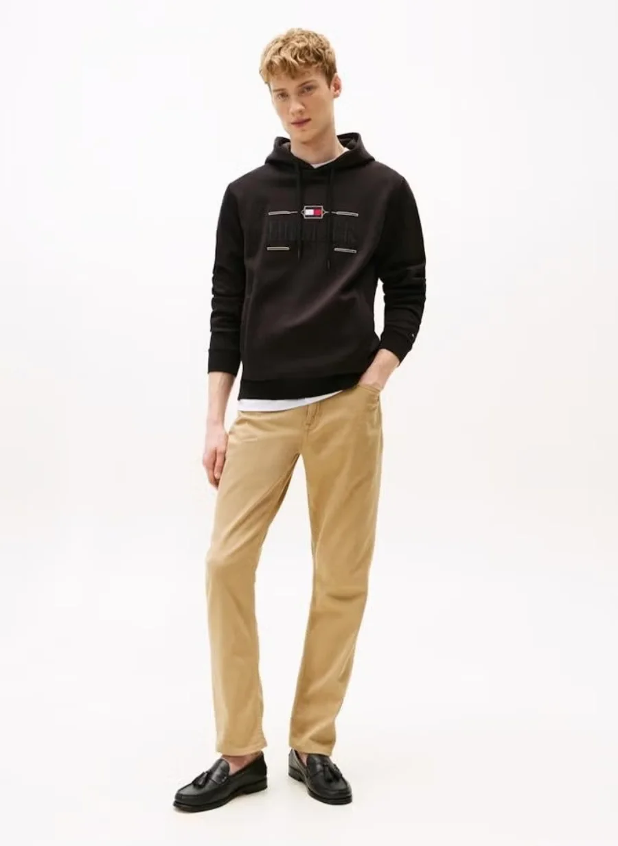 Худи Tommy Hilfiger Textured, черный — фото 3