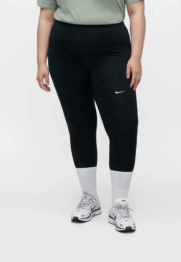 Леггинсы с высокой посадкой Nike Performance Black/White, белый