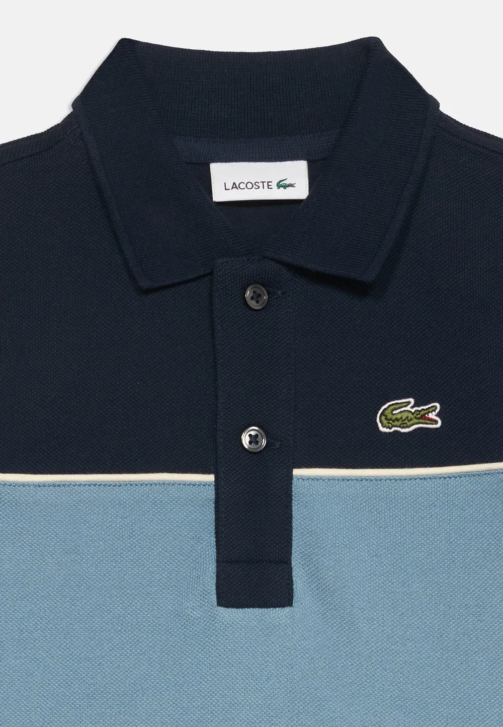 Полоса на груди - рубашка поло Lacoste, Marine — фото 4