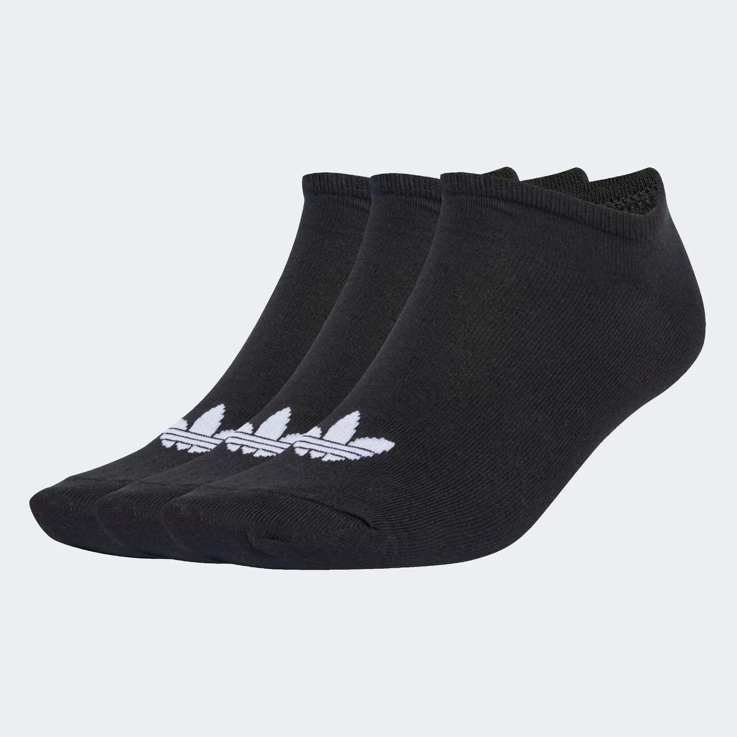 Мужские спортивные носки низкие 3 пары Adidas Originals, Black/Black/Black