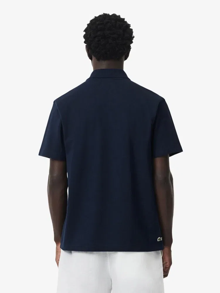 Поло LACOSTE Roland Garros Graphic, Navy — фото 3