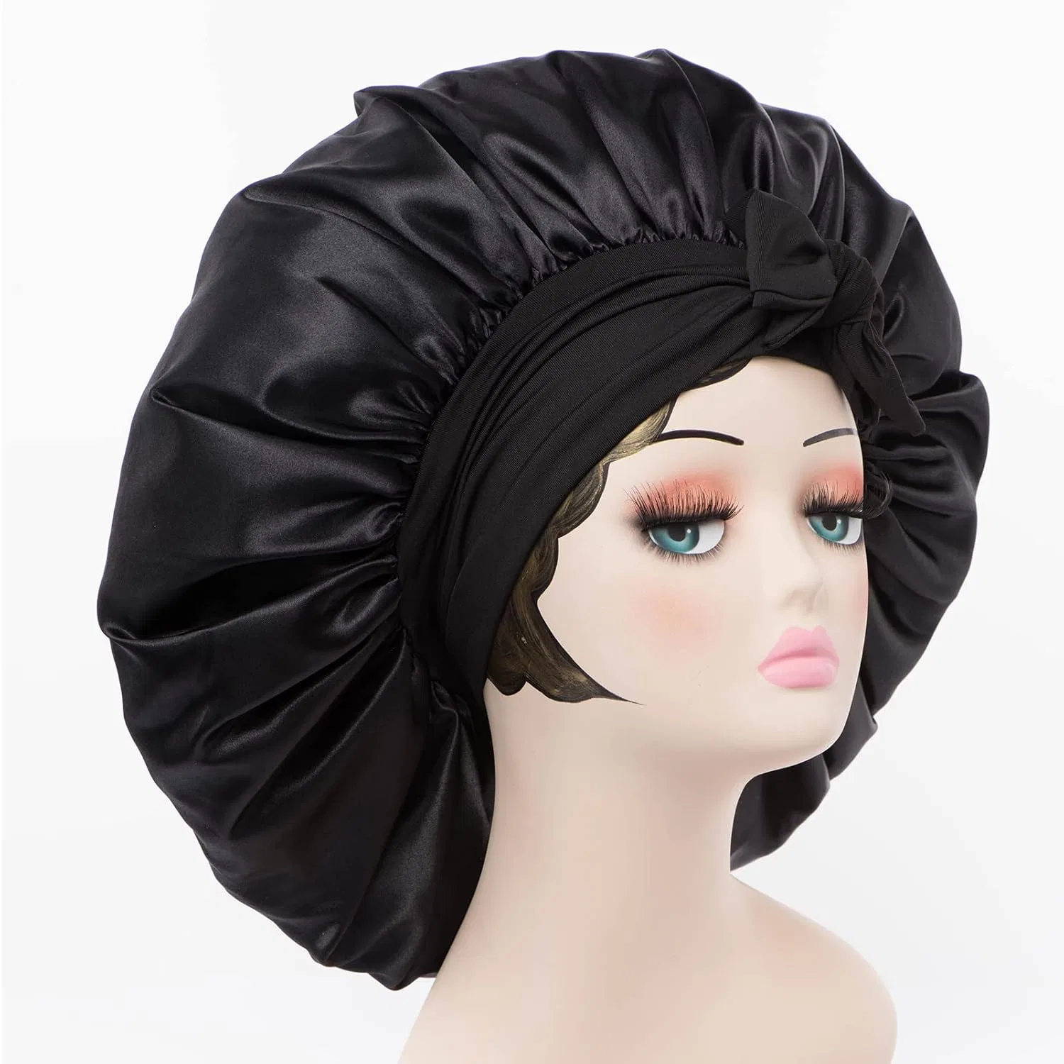 Шапочка для душа Satin Bonnet, Isshin Beauty, Large, Black — фото 2