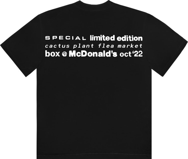 Футболка Cactus Plant Flea Market x McDonald's Cactus Buddy! And Friends Tee 'Black', черный — фото 3