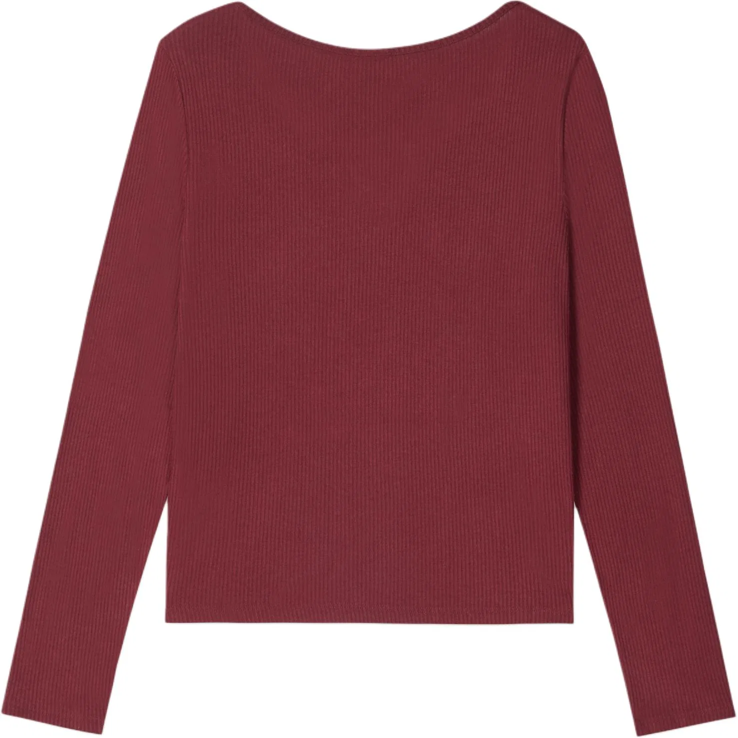 Женская футболка с V-образным вырезом прямого кроя Levis, Burgundy — фото 3