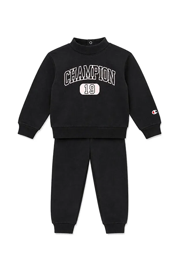 Детский комплект спортивного костюма для новорожденных с принтом Champion, Black