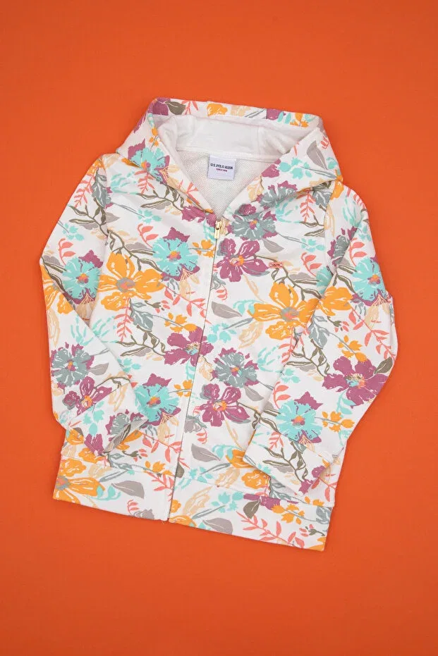 Детское худи для девочек с принтом U.S. Polo Assn., Multicolor