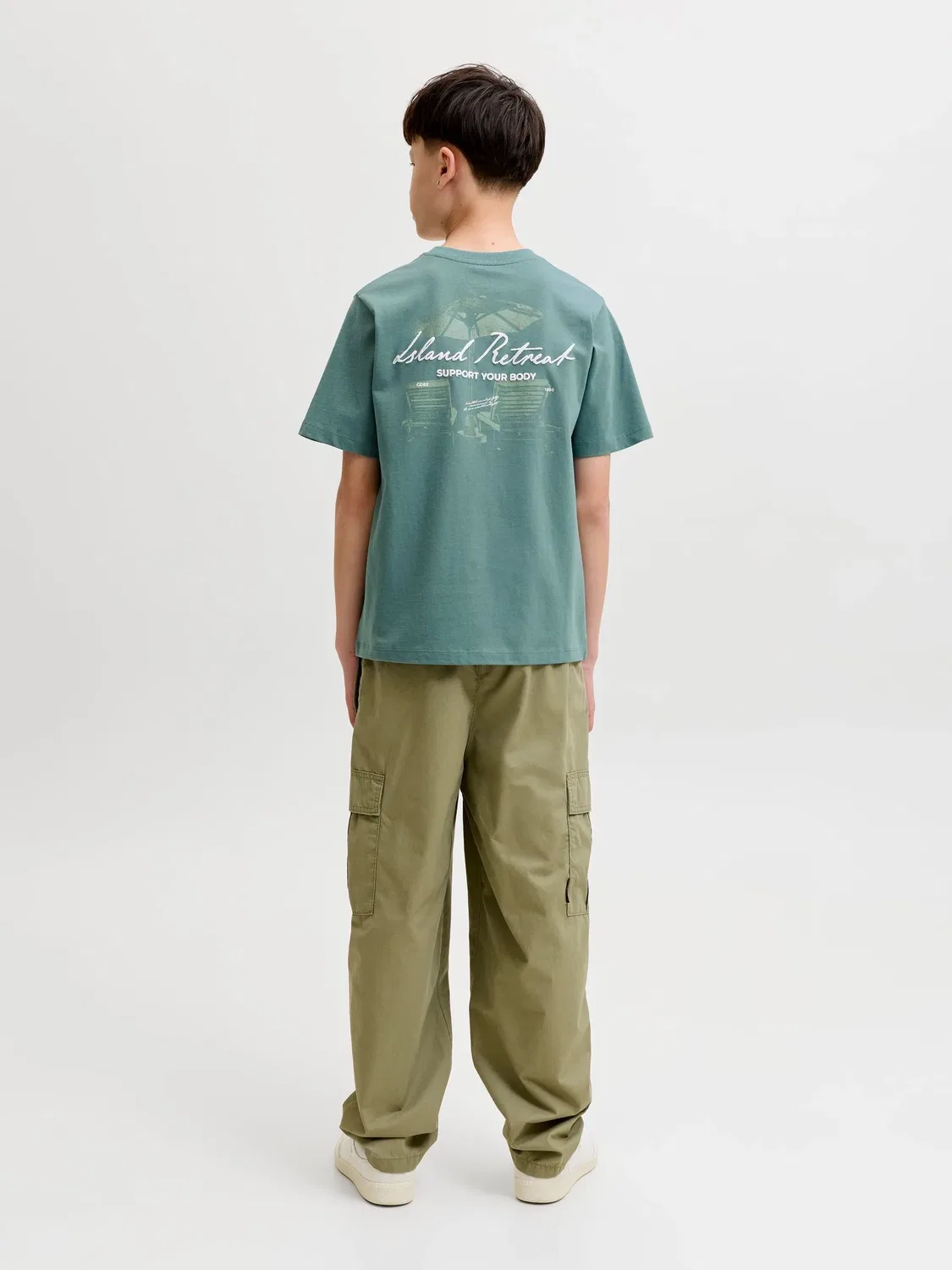 Футболка с принтом North Atlantic Jack & Jones Junior, синий — фото 4