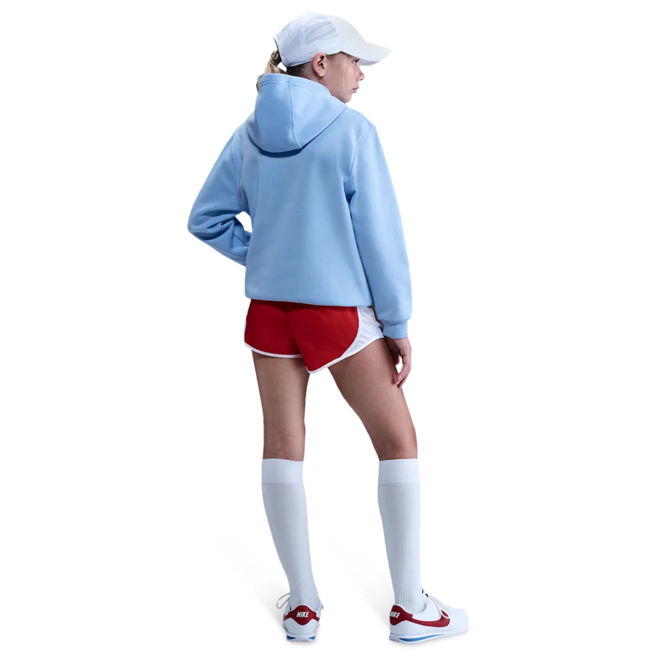 Толстовка для мальчиков Club LBR Fleece Nike, цвет Lt Crimson/Royal Tint — фото 4