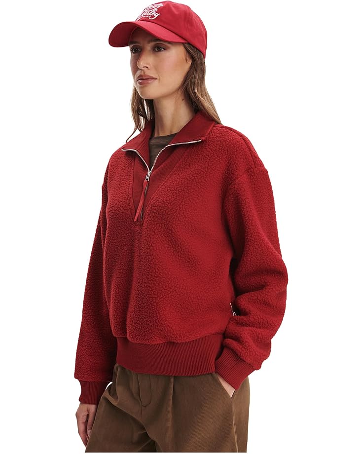 

Женский худи Varley Jaylin 1/2 Zip Fleece, Red Dahlia