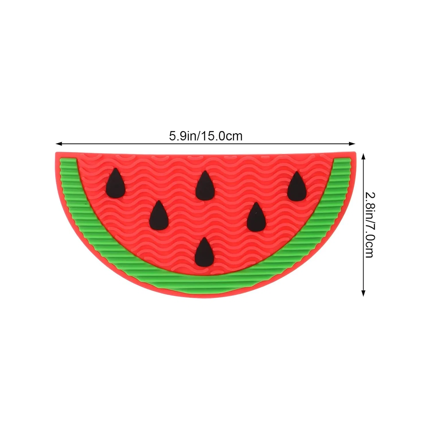 Набор для чистки кистей Silicone Cleaning Mat, PACKOVE, 2 шт, 15x7x0.5 см, Watermelon Cactus — фото 2