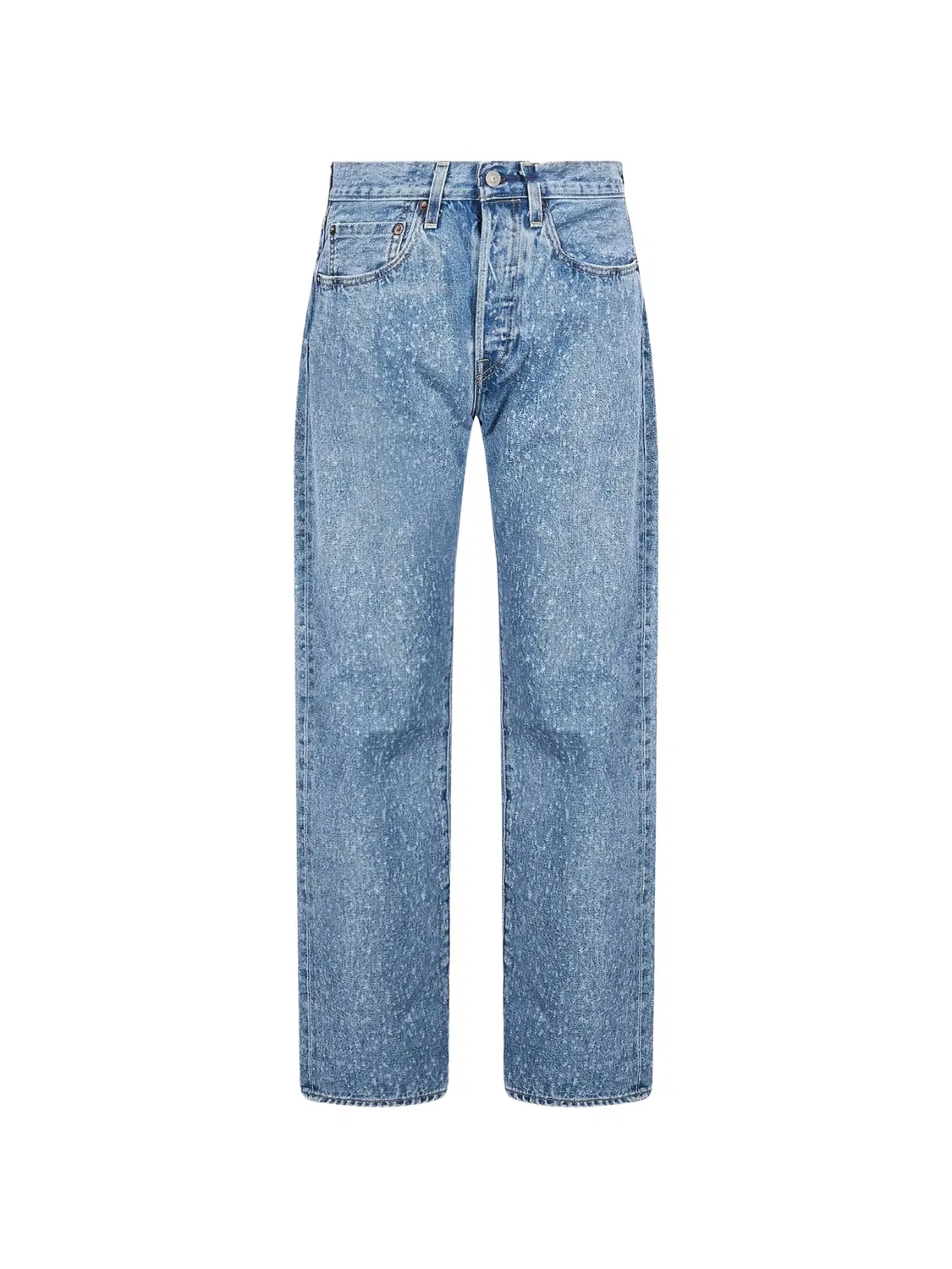 Джинсы 501 синие с эффектом варки Levi's, синий