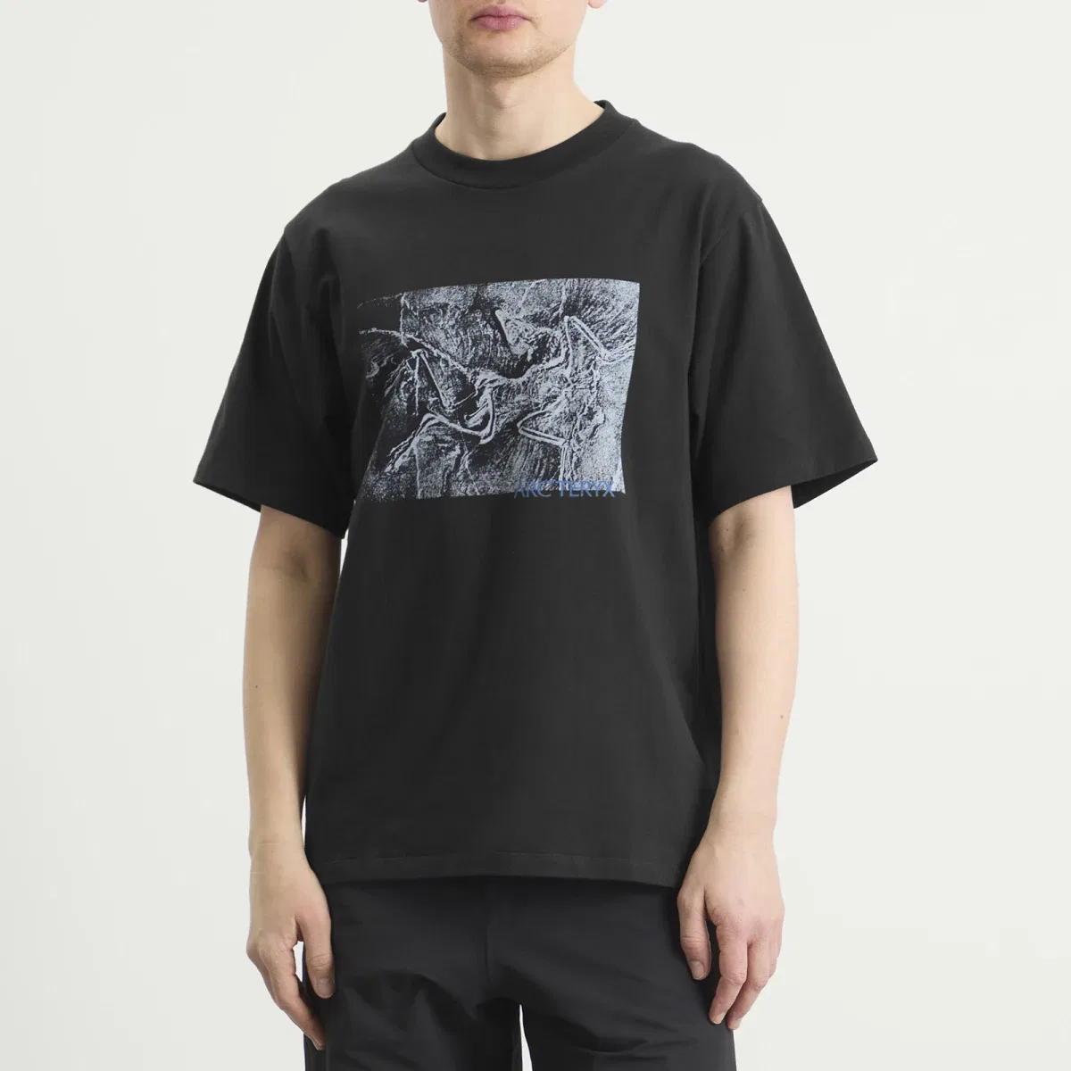 Футболка хлопковая с принтом Kragg Cotton Lithographica Arcteryx, Black — фото 2