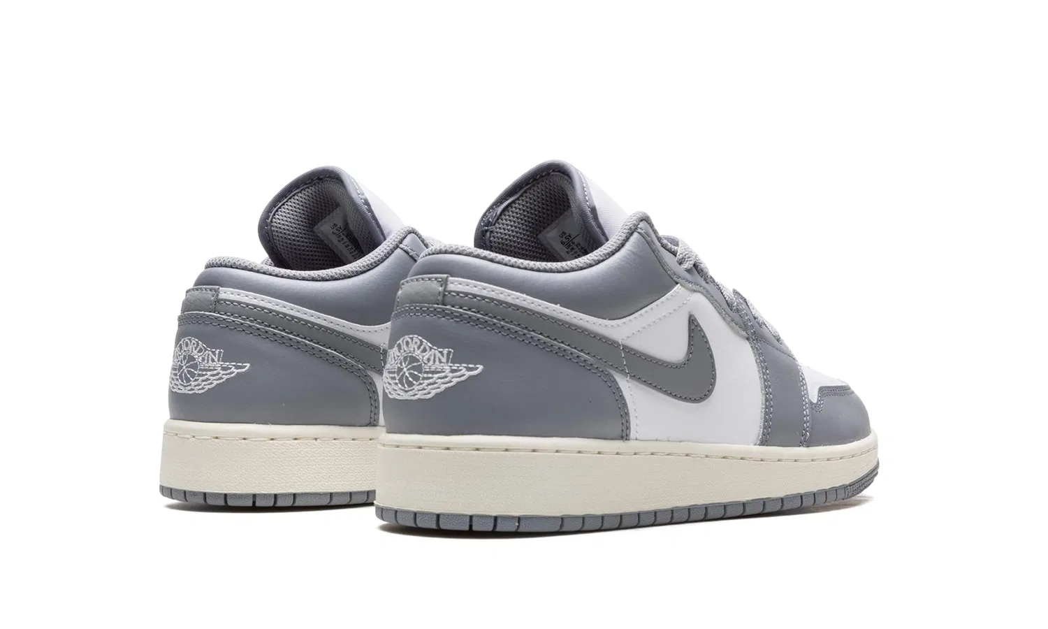 Детские кроссовки для мальчиков с закрытым носком Air Jordan 1 NIKE, Grey — фото 3