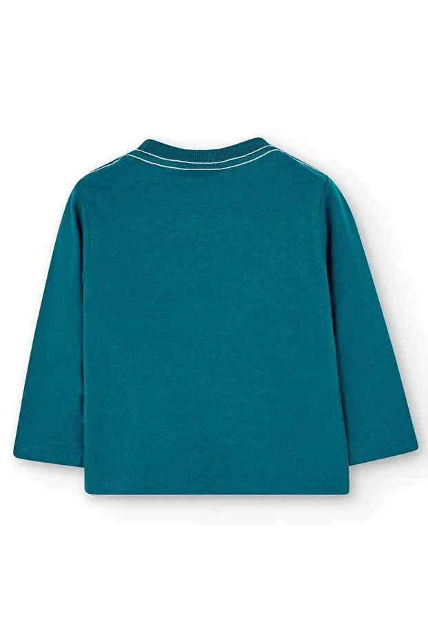 Детская футболка для мальчиков хлопковая Boboli, Navy Blue — фото 2
