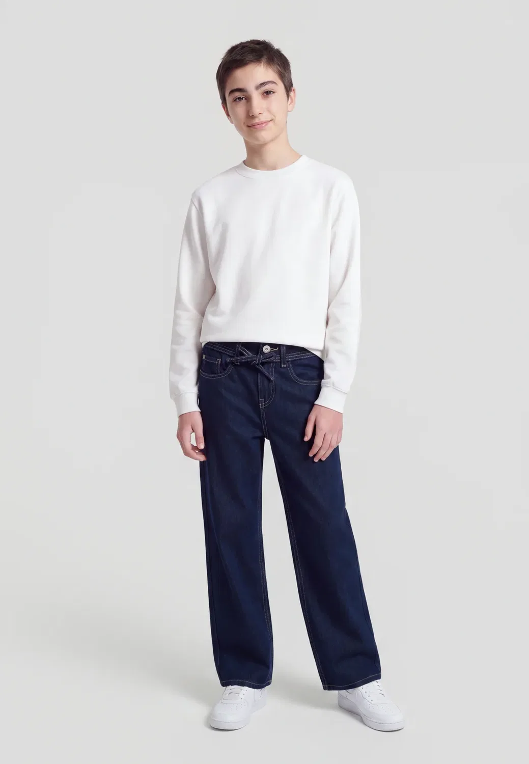 Джинсы Koggianna прямого кроя Only Girls, Dark Blue Denim