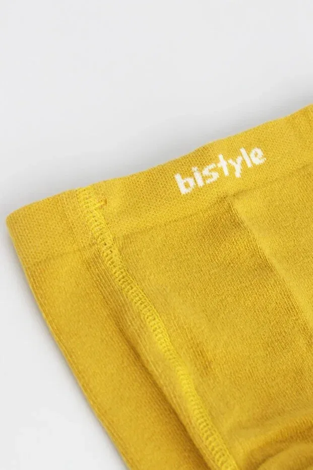 Детские колготки хлопковые для новорожденных Bibaby, Light Mustard — фото 3