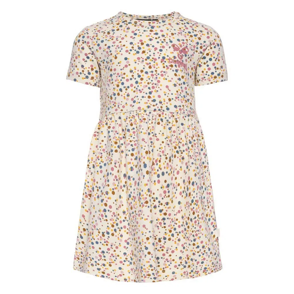 Платье с коротким рукавом Karen AOP Hummel, белый