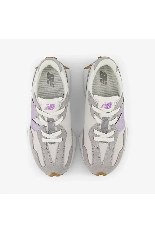 Детские кроссовки для девочек шнурки New Balance, Gray — фото 2