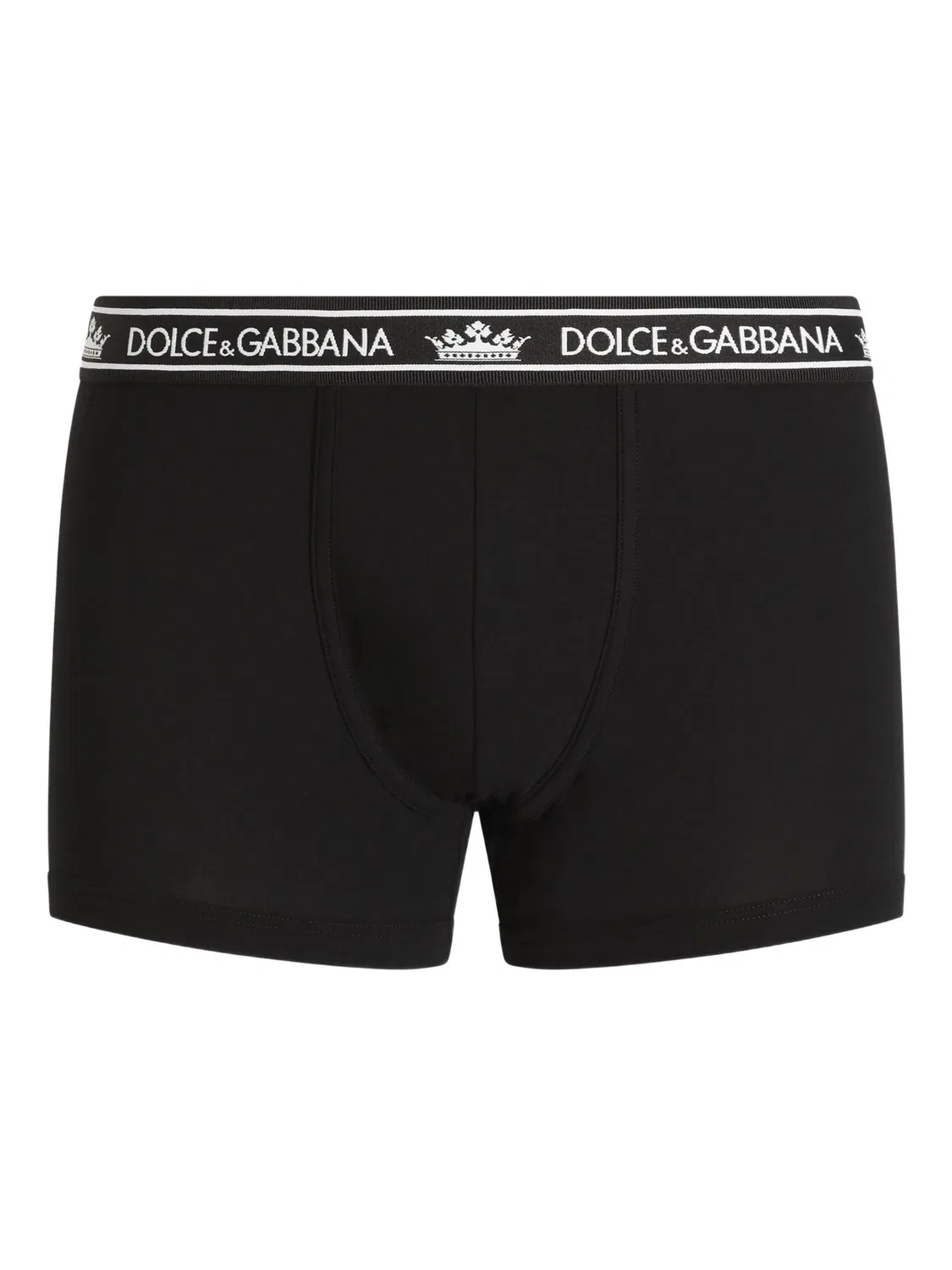 Боксеры с логотипом (набор из трех) Dolce & Gabbana, черный — фото 2
